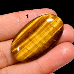 Natürlicher Tigerauge Edelstein, Tigerauge Mix Form Cabochon Tigerauge Stein, loser Edelstein, für die Herstellung von Schmuck (Samen wie Bild