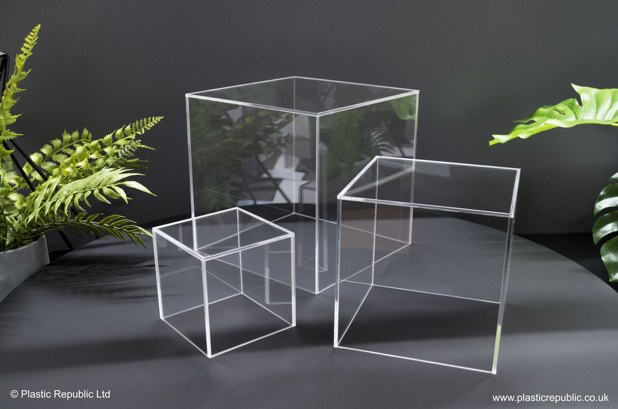 5 Sided Clear Acrylic Display Cubes / Stands Etsy UK