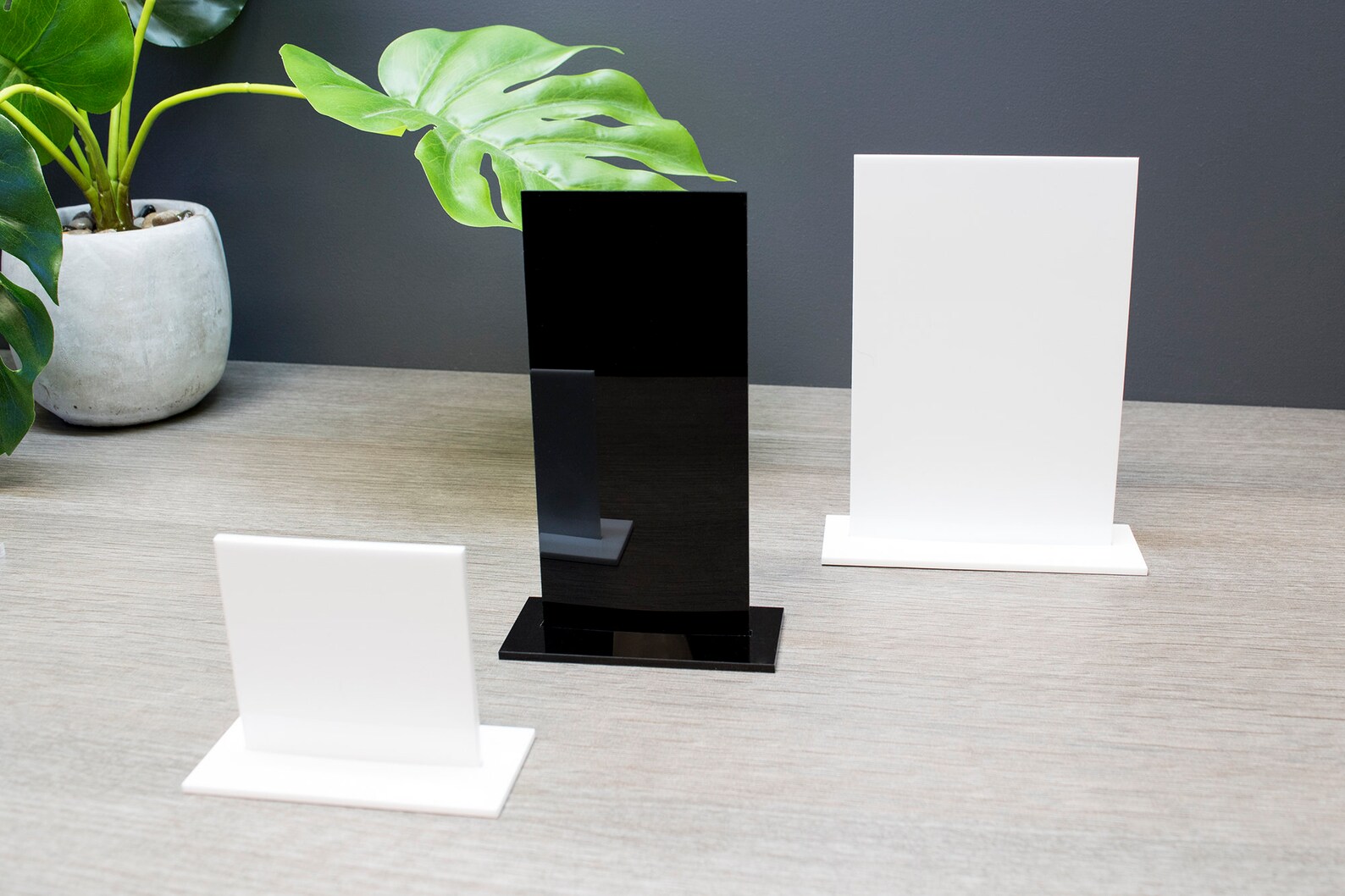 Gloss Black / White Acrylic Blank Plaque With Stand / Weddings Etsy UK