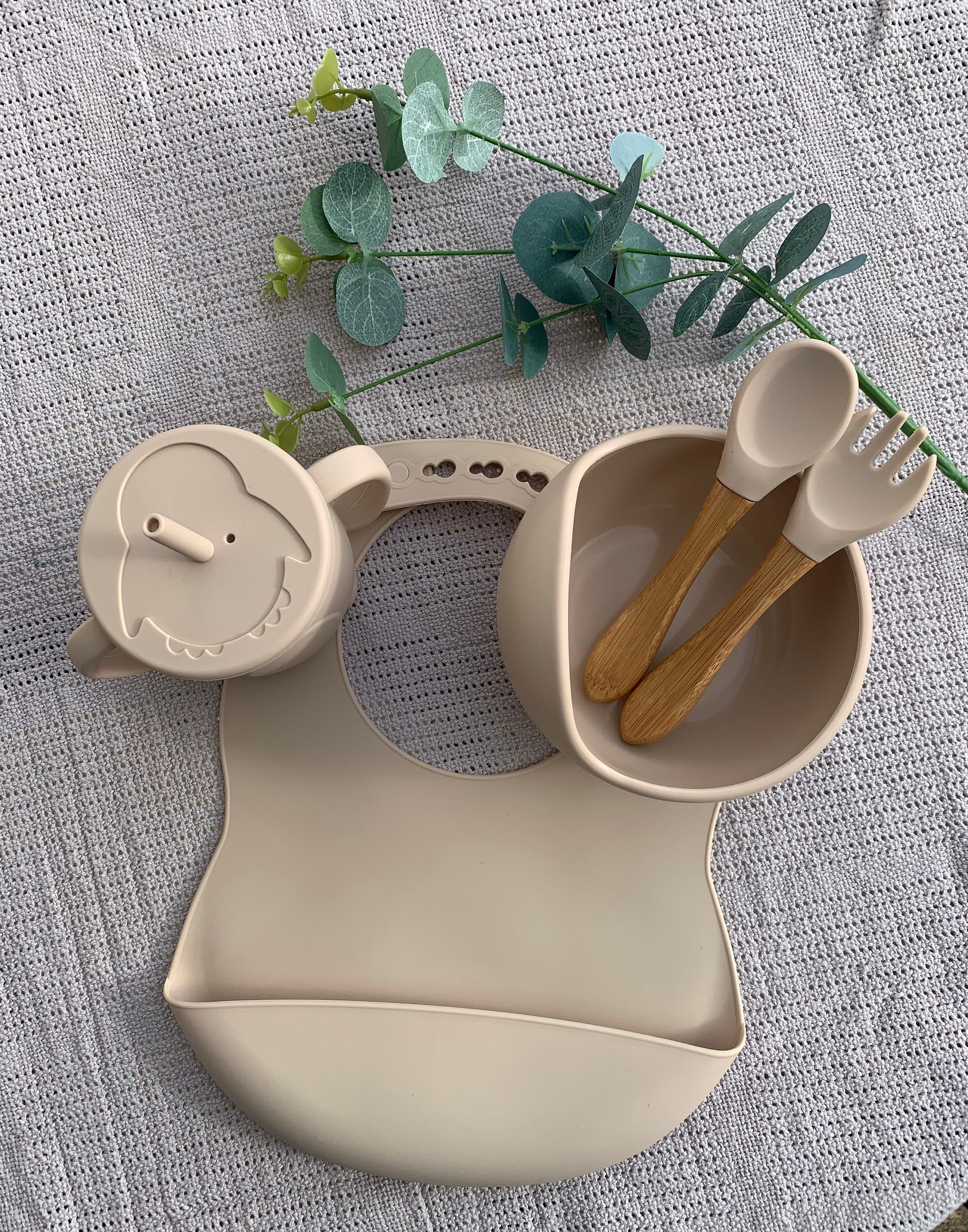 5 piece Silicone Suction Plate and Baby Bib Set 5pc dinner Etsy