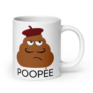 Poopée Mug, Funny Mug, Gag Gift, Dad Gift, Brother Gift, Grandpa Gift, Boyfriend Gift, Boy Humor, Poomoji, Poop Emoji