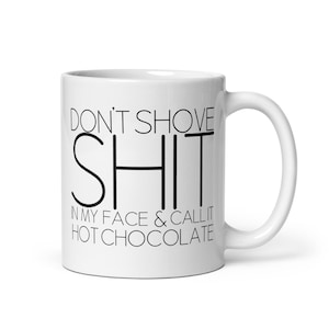 Tazza Da Cioccolata 10oz Con Frase Divertente: 'Non Fare Domande Assurde, Il Cioccolato Capisce' | Adatta Al Microonde | Idea Regalo Umoristica - 4