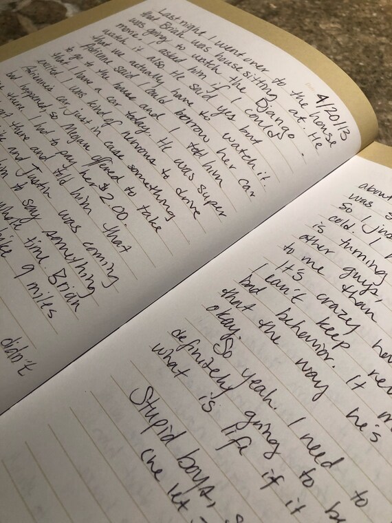 Digital Download Personal Handwritten Journal March Etsy