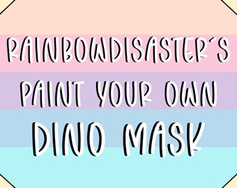 Paint Your Own Dino Mask | Furry, Diy, Customizable