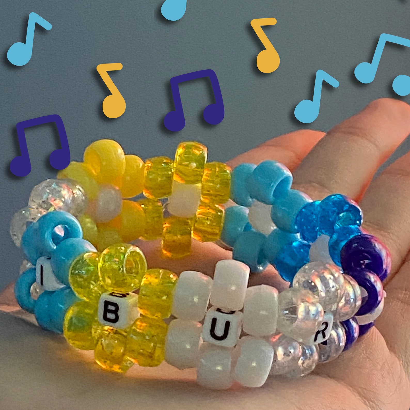 Wilbur Soot Flower Kandi Bracelet Mcyt Dsmp Kandi Etsy