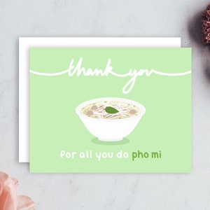 Merci pour tout ce que vous faites de carte de vœux | Nourriture asiatique drôle mignonne de jeu de mots | Professeur d'appréciation pour la Saint-Valentin