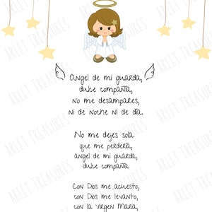 Oración del Ángel Blanco de La Guarda para Niña