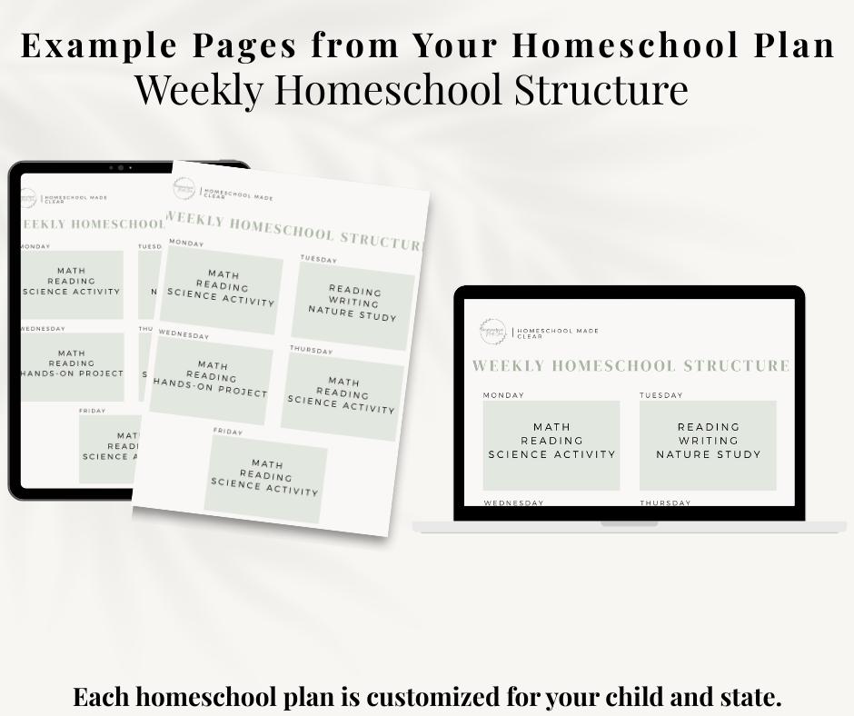 Personalized Homeschool Starter Plan | Curriculum, Schedule, State ...