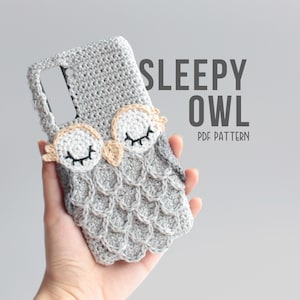 PDF PATTERN |  Sleepy Owl Phone Case Amigurumi