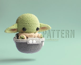 MODÈLE PDF | Bébé Alien avec Pod Amigurumi