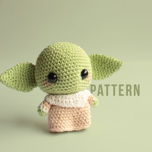 PATRÓN PDF / Bebé Alienígena Amigurumi