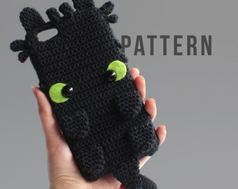 PDF PATTERN |  Fury Dragon Phone Case Amigurumi