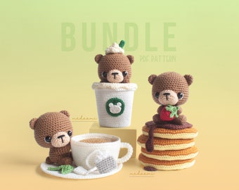 PDF-MUSTERPAKET | Kaffeebären Amigurumi