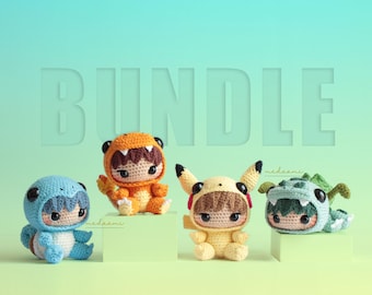 PDF PATTERN BUNDLE |  Pocket Costume Boys Amigurumi