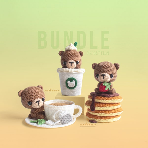 PDF PATTERN BUNDLE |  Cafe Bears Amigurumi