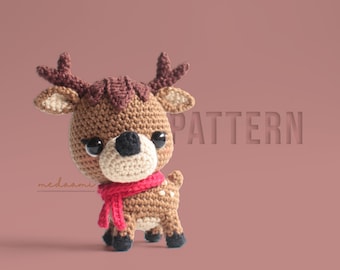 PDF PATTERN |  Christmas Reindeers (Sleigh Set) Amigurumi