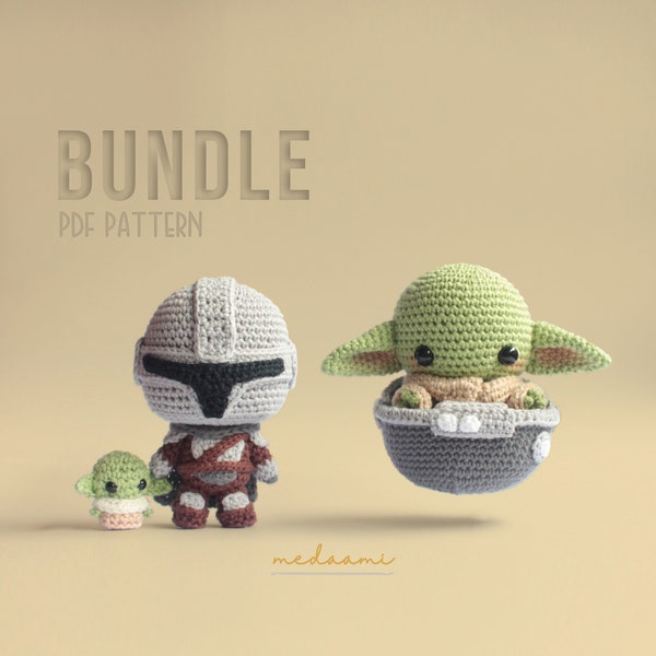 PDF-PATROONBUNDEL | Premiejager + Baby Alien met Pod Amigurumi