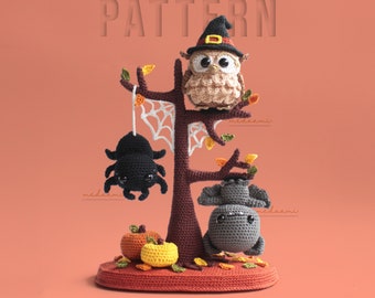 PDF PATTERN BUNDLE |  Halloween Tree Set Amigurumi