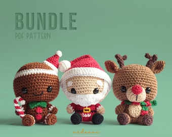 PDF PATTERN BUNDLE |  Christmas Amigurumi