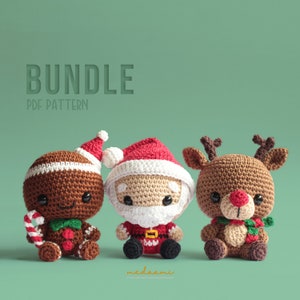 PDF PATTERN BUNDLE |  Christmas Amigurumi