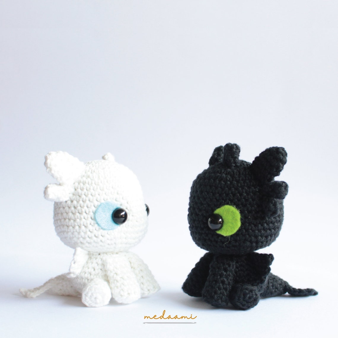 Crochet Pattern Toothless and Light Fury Amigurumi PDF Etsy