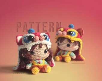 PDF PATTERN |  Little Lion Dancers Amigurumi