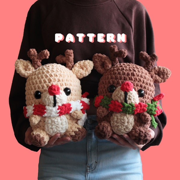 PATRÓN PDF / Reno amigurumi grueso