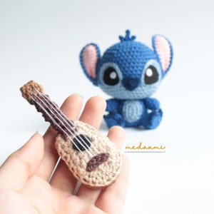 PDF PATTERN Blue Alien and Ukulele Amigurumi image 5