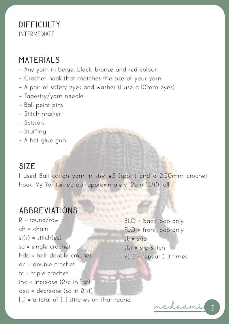 PDF PATTERN | Fake Mother Amigurumi image 3