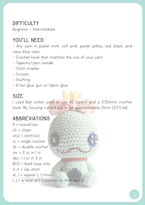 PDF PATTERN Rag Doll Amigurumi Etsy Canada