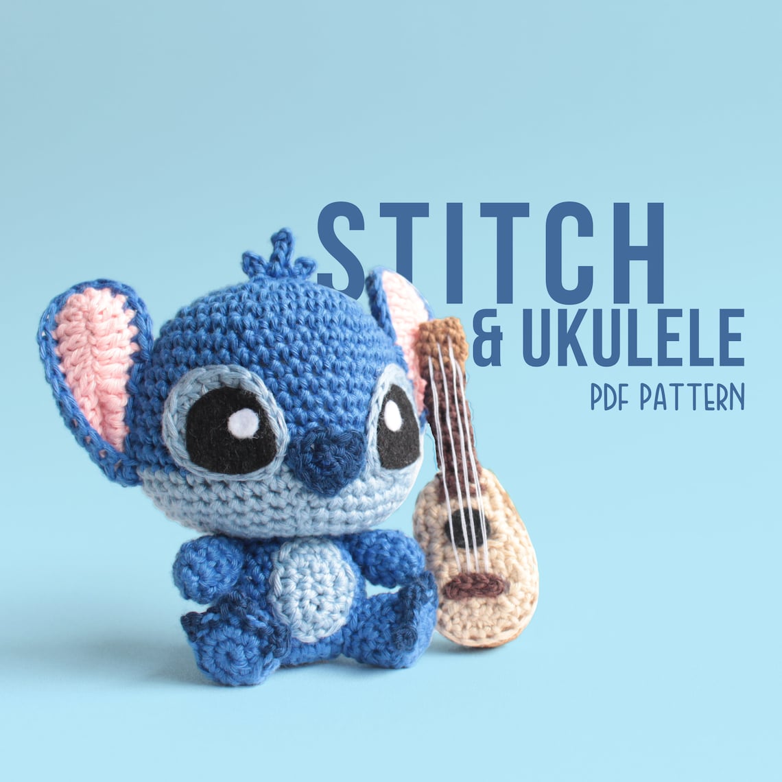 Crochet Pattern Stitch and Ukulele Amigurumi PDF Etsy