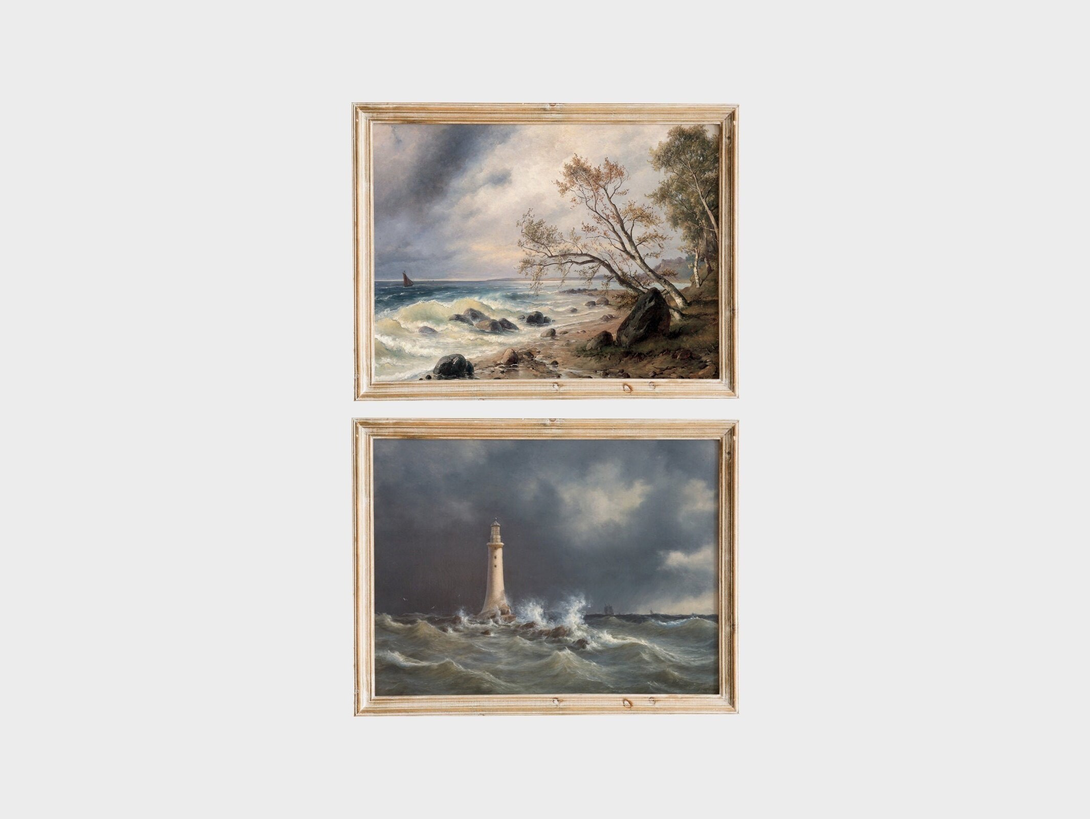 Gallery Wall Art set Vintage Prints Antique Paintings | Etsy