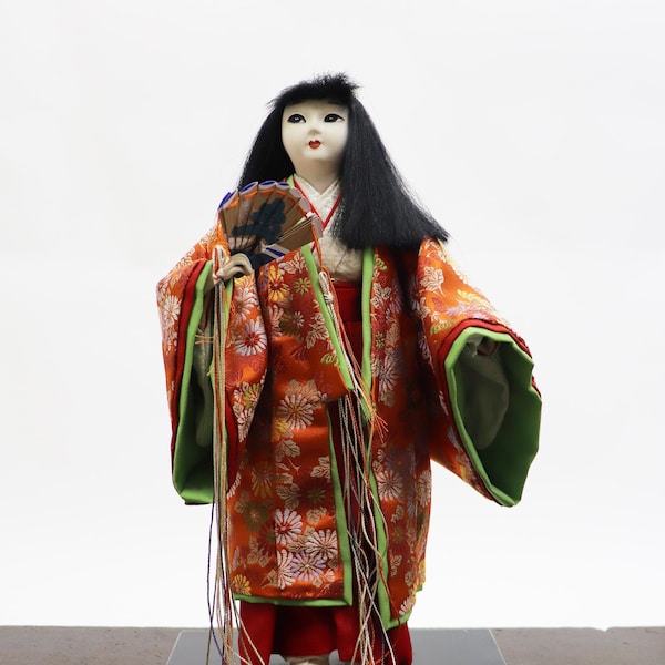 Vintage Traditional Japanese doll  , Hand made Japanese doll , Kimono doll