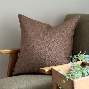 Tia Rust Herringbone Cushion - 4 sizes available