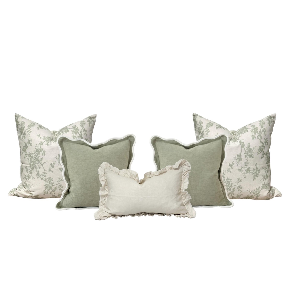 Chloe Sage Green Cushion Combination - Cushion Set - Etsy