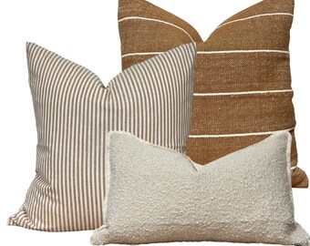 The India Rust Cushion Combination