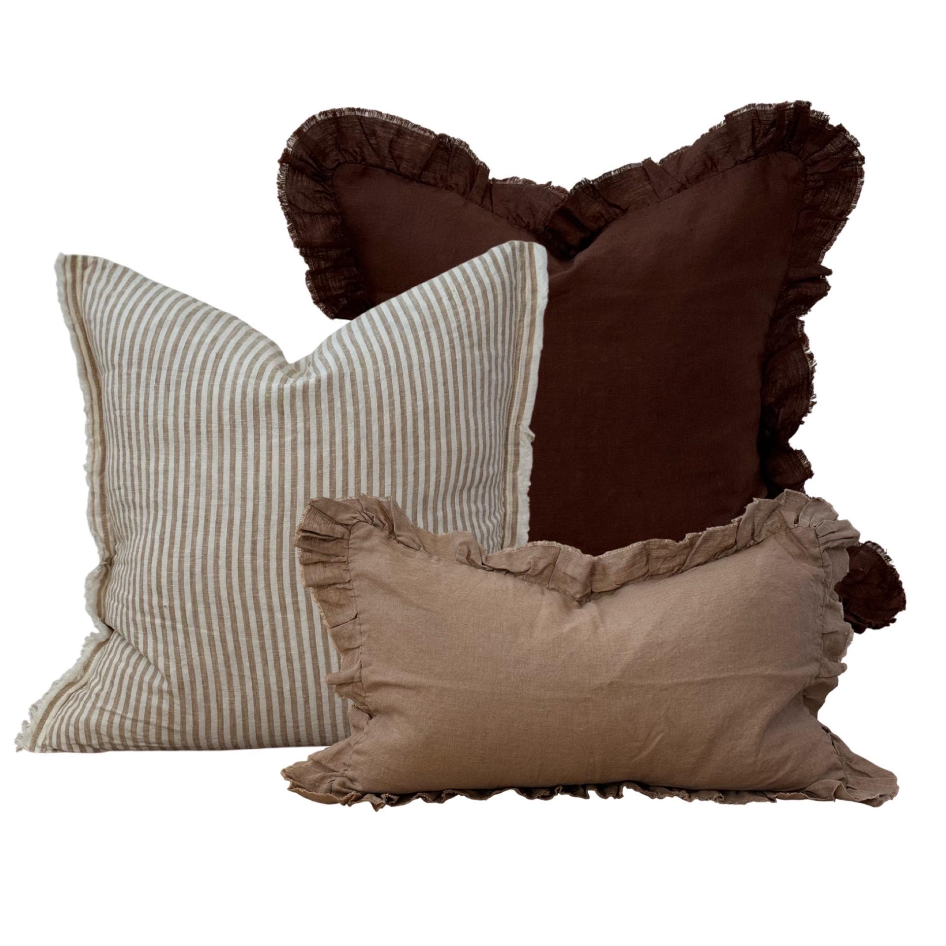 The Coffee Brown Cushion Combination - Cushion Set - Pillow Set