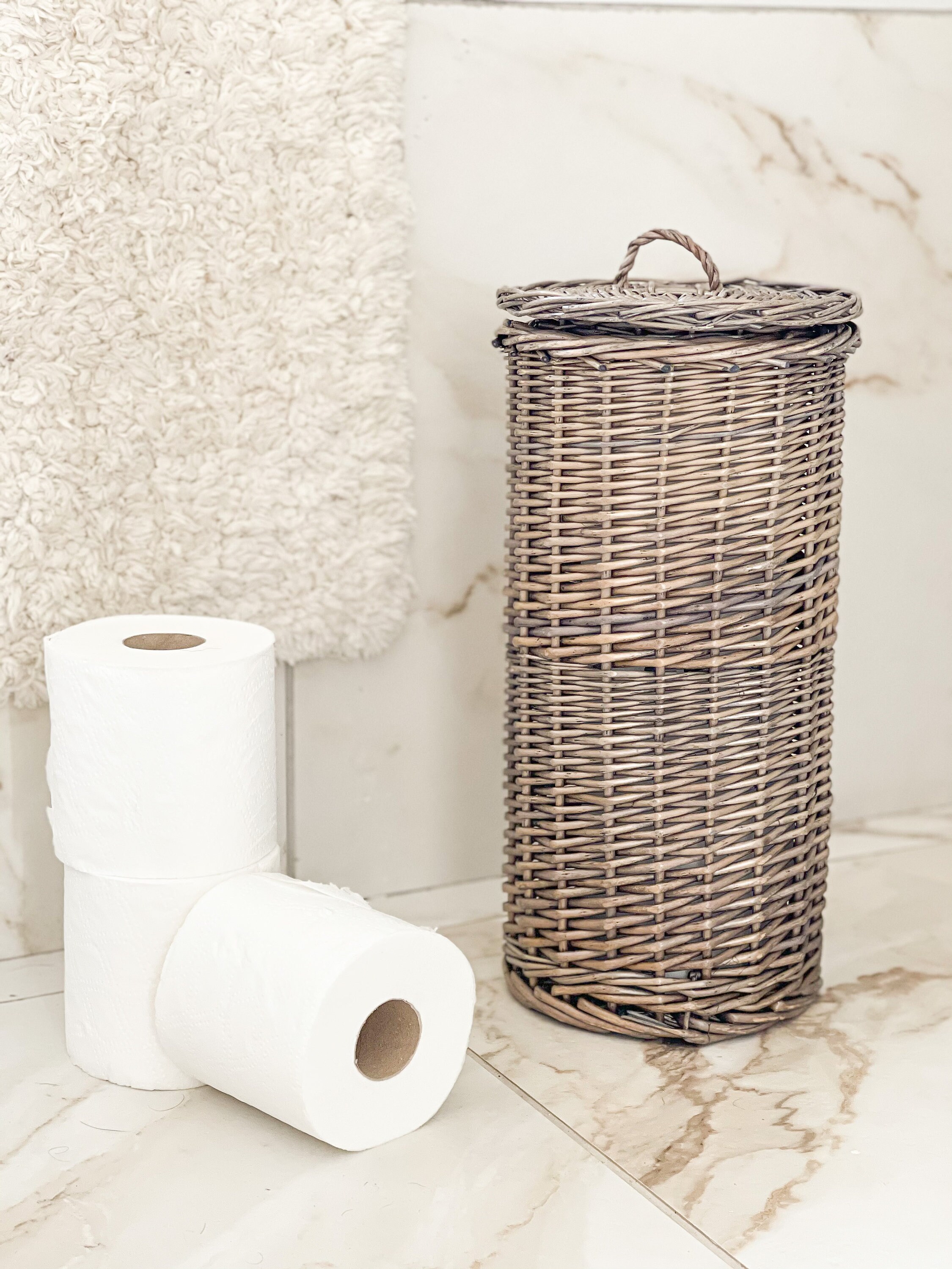 Toilet Roll Basket Toilet Organiser Bathroom Storage Etsy UK