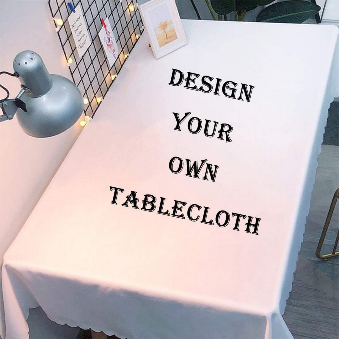 Custom Tablecloth With Business Logo Personalized Tablecloth Etsy