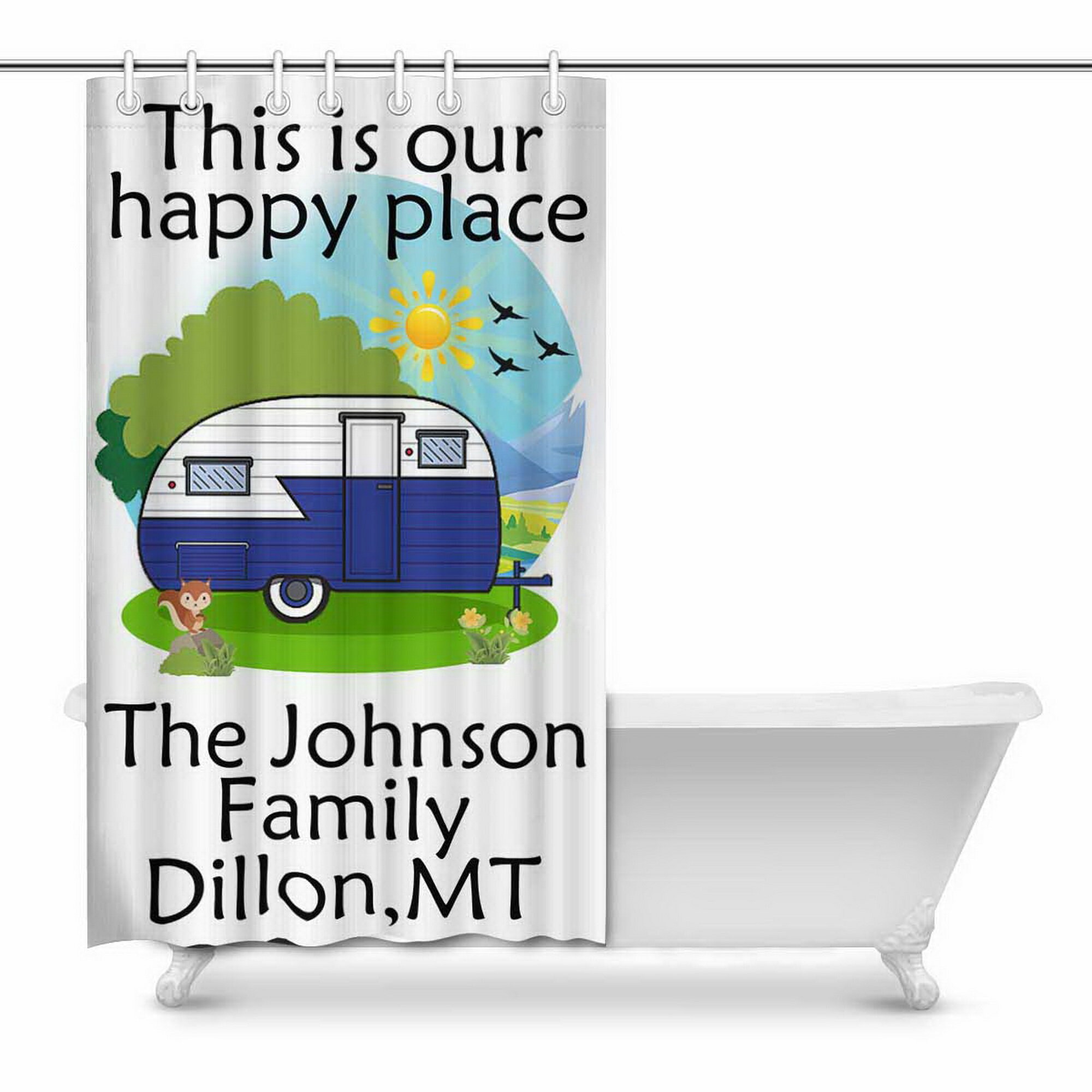 Camper Shower Curtain Shower Curtains For Bathroom Custom Etsy
