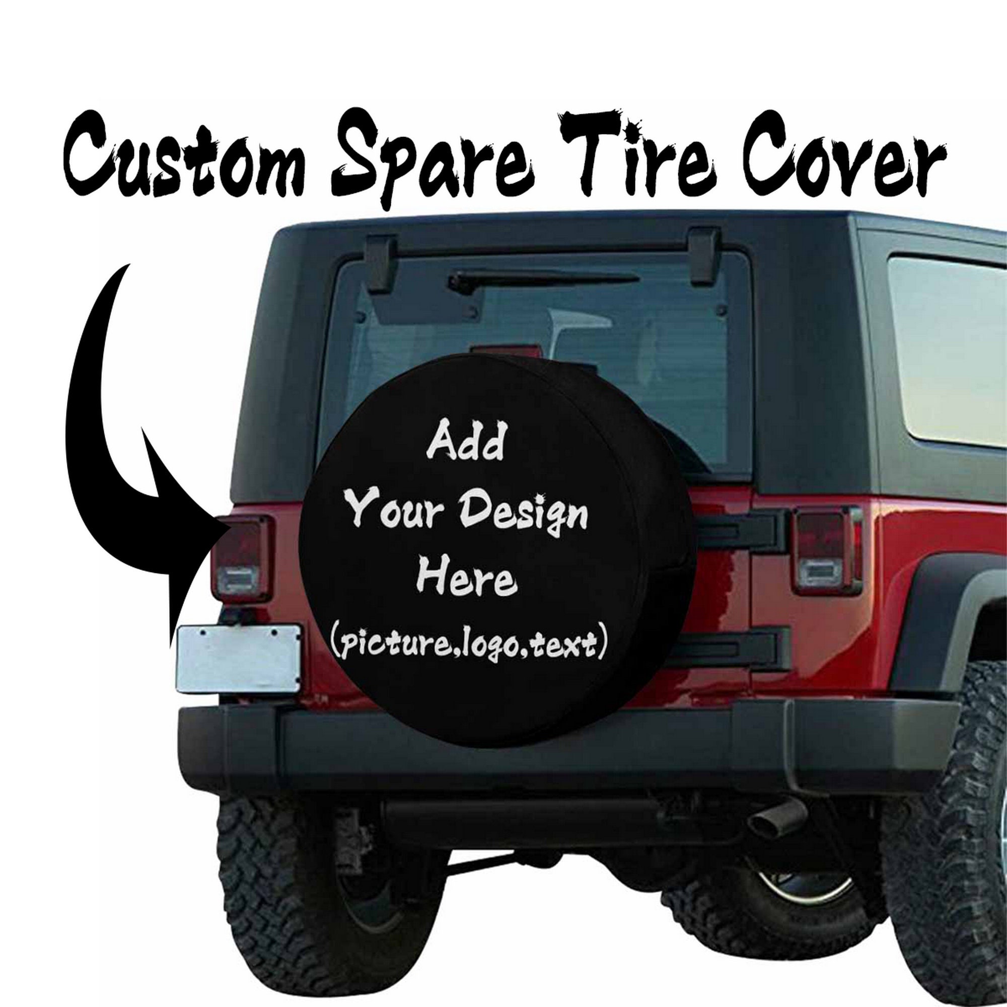 Custom Spare Tire Cover Personalized Spare Tire Cover Design Etsy