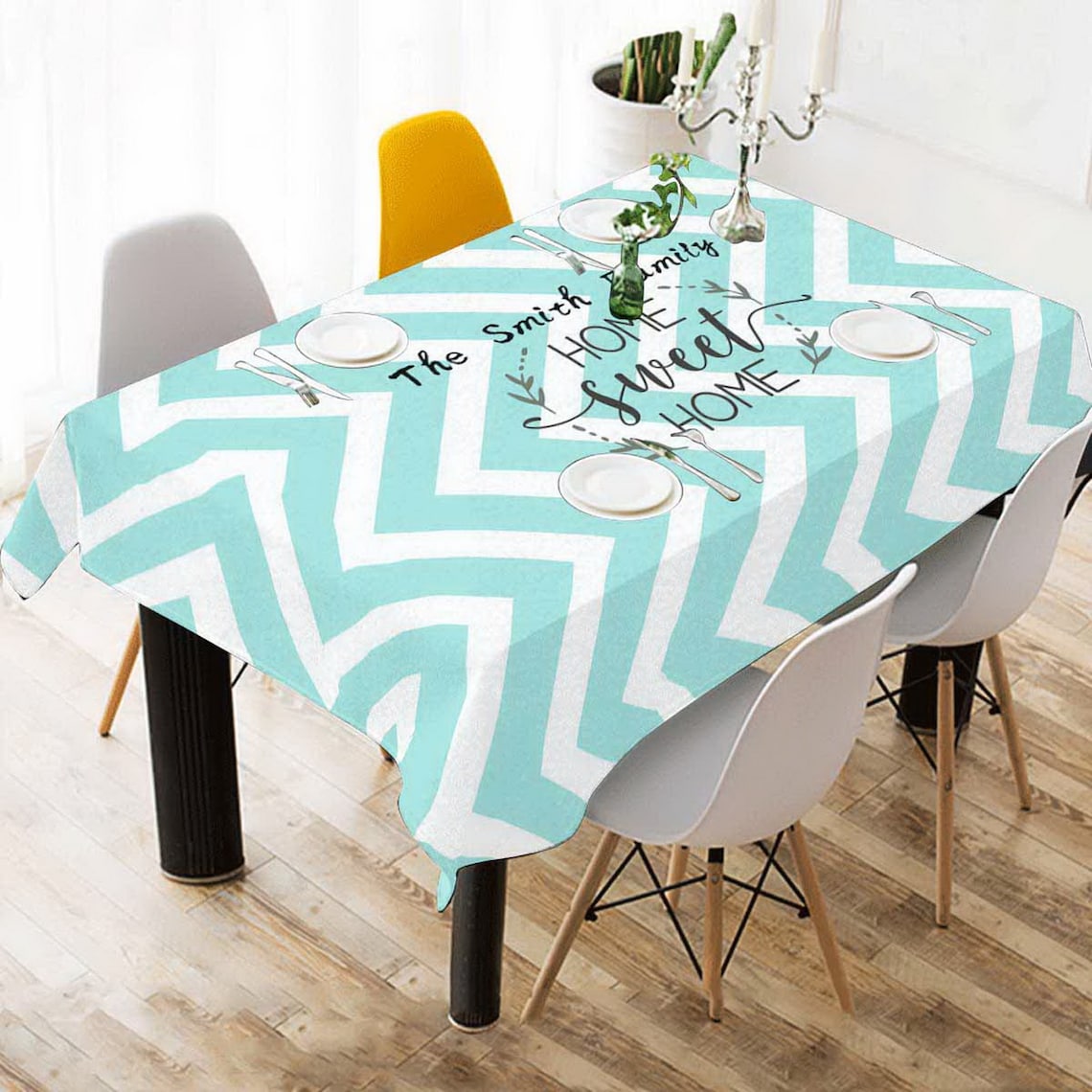 Custom Tablecloth With Business Logo Personalized Tablecloth Etsy