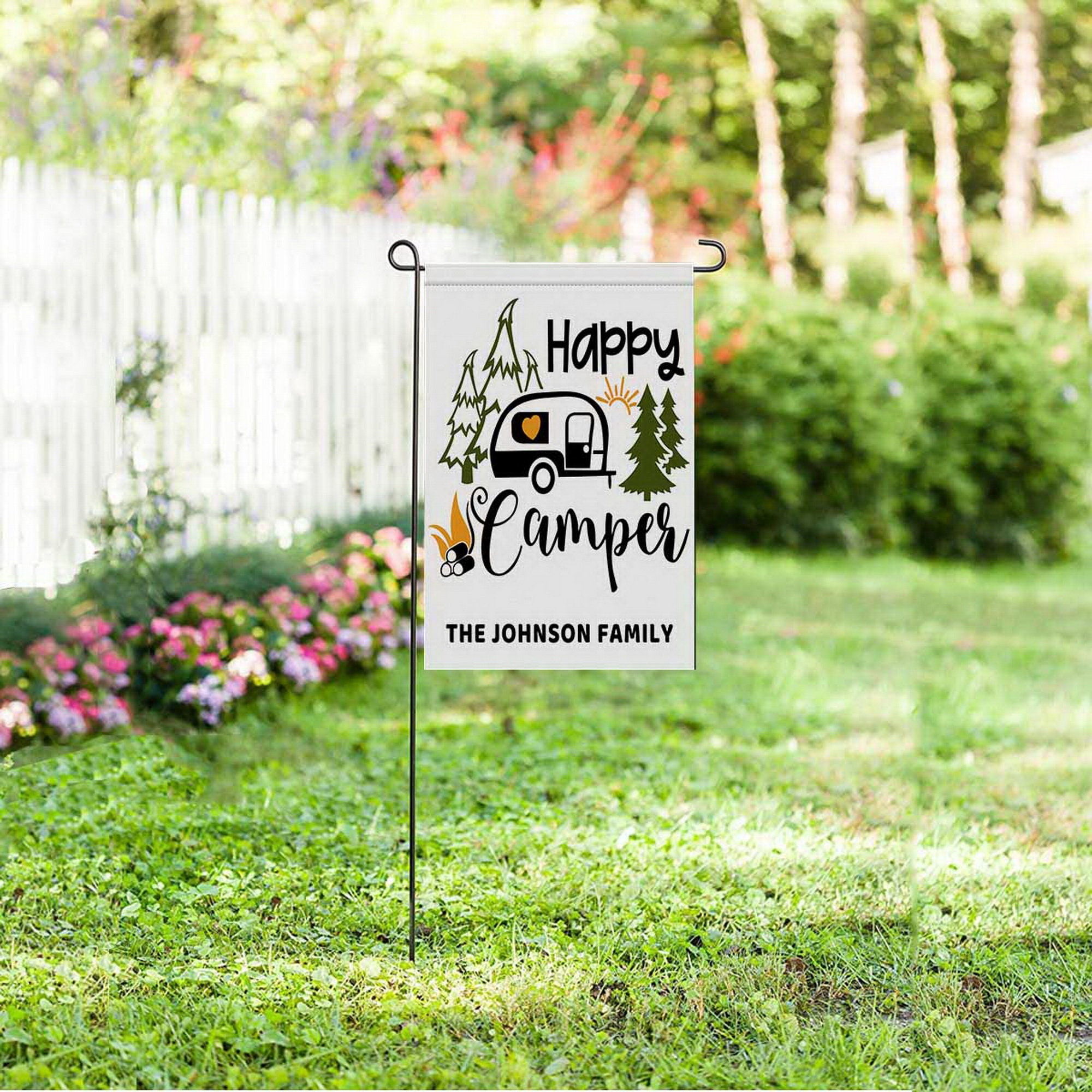 Personalized Garden Flag Camping Flag Flag Custom Etsy