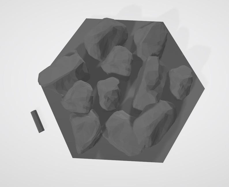 Digital Files (.stl) --misc Rock Tile Set 1-- Modular RC Crawler Course ...
