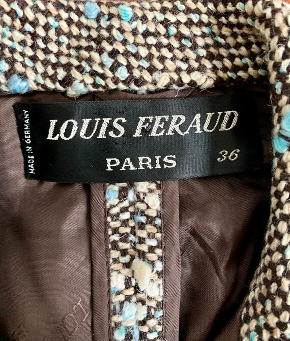 Vintage Cropped Louis Feraud Tweed Jacket - image 8