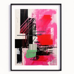 Abstract Graffiti Wall Art, Urban Graffiti Poster, Trendy Printable Art, Modern Abstract Street Art, Dorm Room Decor, Digital Download