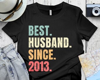 Best Husband Since 2013 Shirt, 1st Wedding Anniversary Gift for Husband, 10 Year Married Tee for Him, Married for 10 Year Sweatshirt,Hoodie