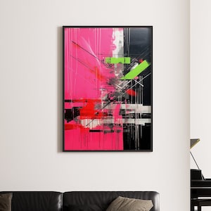 Abstract Graffiti Printable Poster, Street Art Poster Gift, Modern Urban Art Print, Dorm Room Decor, Trendy Apartment, Digital Download