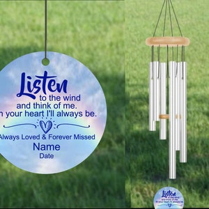 Listen to the Wind Memorial Windchime/Ornament Digital Download