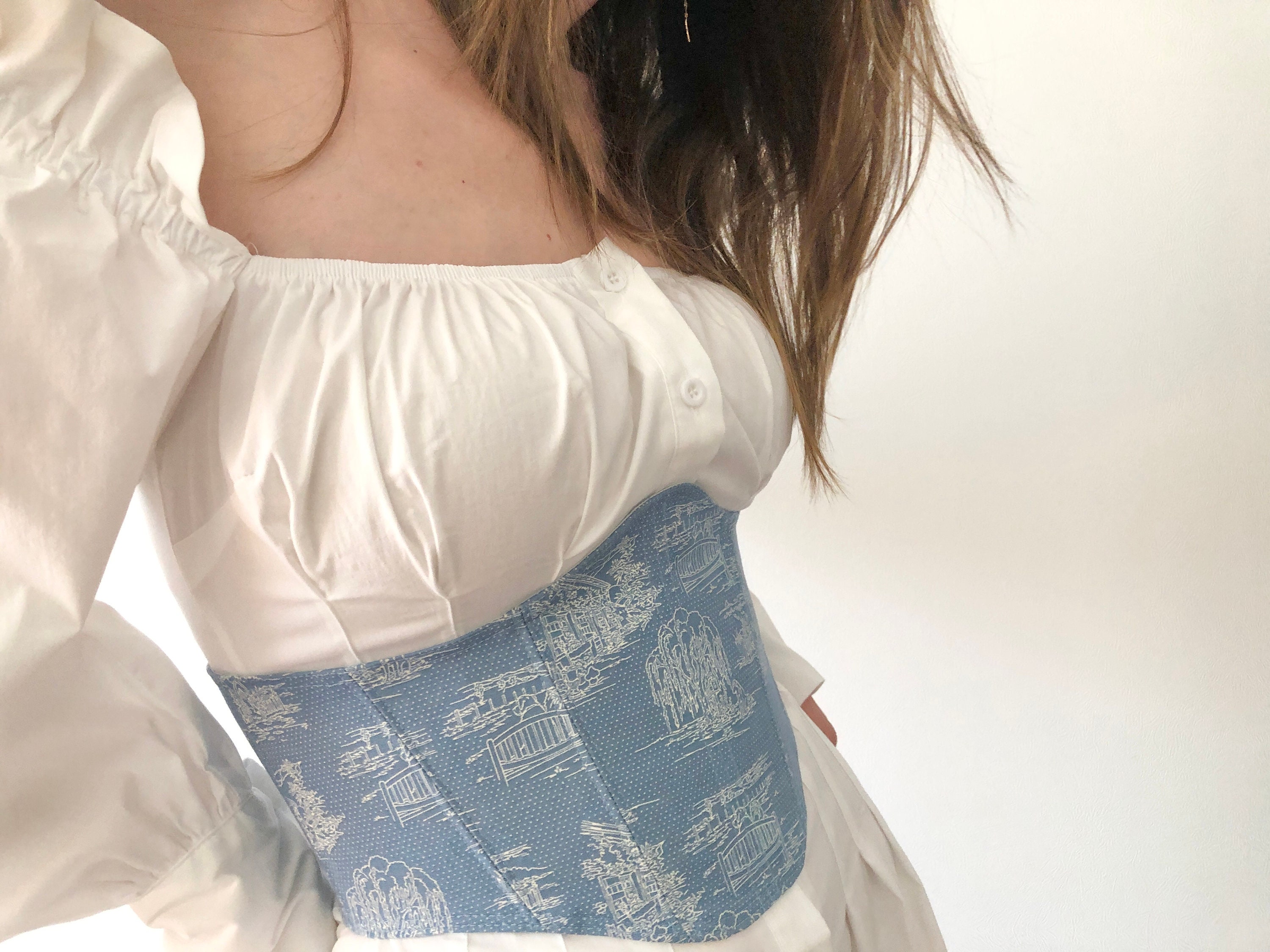 Underbust corset belt Cottagecore corset Renaissance corset Etsy
